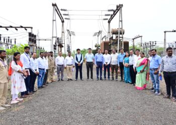 केंद्रिय ऊर्जा मंत्रालयाचे सहसचिव श्री.शशांक मिश्रा  यांच्याकडून महावितरणच्या विकास कामांची पाहणी