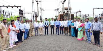 केंद्रिय ऊर्जा मंत्रालयाचे सहसचिव श्री.शशांक मिश्रा  यांच्याकडून महावितरणच्या विकास कामांची पाहणी