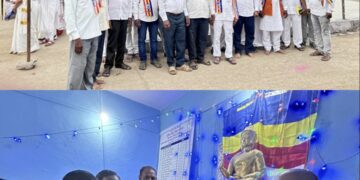 भगवान गौतम बुद्ध पौर्णिमेनिमित्त बुद्ध विहार लोकार्पण बुद्धमूर्ती स्थापना सोहळा मोठ्या उत्साहात संपन्न झाला