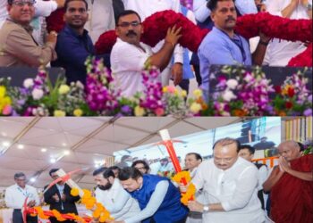 मुख्यमंत्री देवेंद्र फडणवीस यांच्या हस्ते माता रमाबाई आंबेडकर नगर व कामराज नगर, घाटकोपर, झोपडपट्टी पुनर्वसन प्रकल्पाचे भूमिपूजन संपन्न झाले.