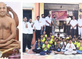 ओमकार मुकबधिर निवासी विद्यालय येथे आचार्य गुप्तिनंदी गुरुदेव यांच्या आशीर्वादाने 60 गाद्यांचे वितरण