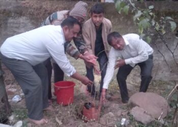 श्रीराम मंदिर प्राण प्रतिष्ठा वर्धापन दिन – ऐतिहासिक श्रीराम मंदिरात रघुकुल प्रतीक असलेले कोविदारचे रोपण