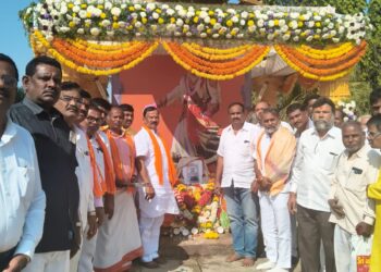 स्वराज्य संकल्पक शहाजीराजे भोसले यांची ३६२ वी पुण्यतिथी होदेगेरीत संपन्न