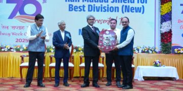 रेल्वे सप्ताह समारंभ-2025 मध्ये नांदेड विभागाने चार कार्यक्षमता शिल्ड्स पटकावले