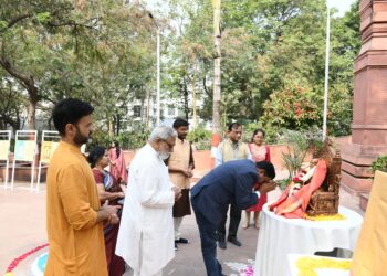 एमजीएम विद्यापीठात उत्साहात शिवजयंती साजरी