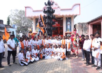 ढोल-ताशांच्या गजरात सोयगावात शिवजयंती उत्साहात..