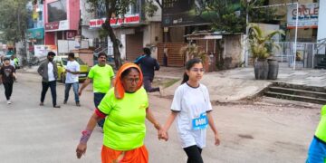 दिव्यांग मॅरेथॉनमध्ये एमजीएमच्या ३०० स्वयंसेवकांचा सहभाग